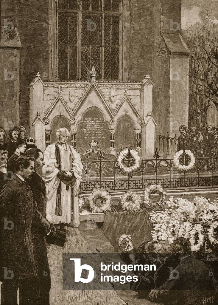 Funeral of Lord Beaconsfield at Hughenden, 19th century (engraving)