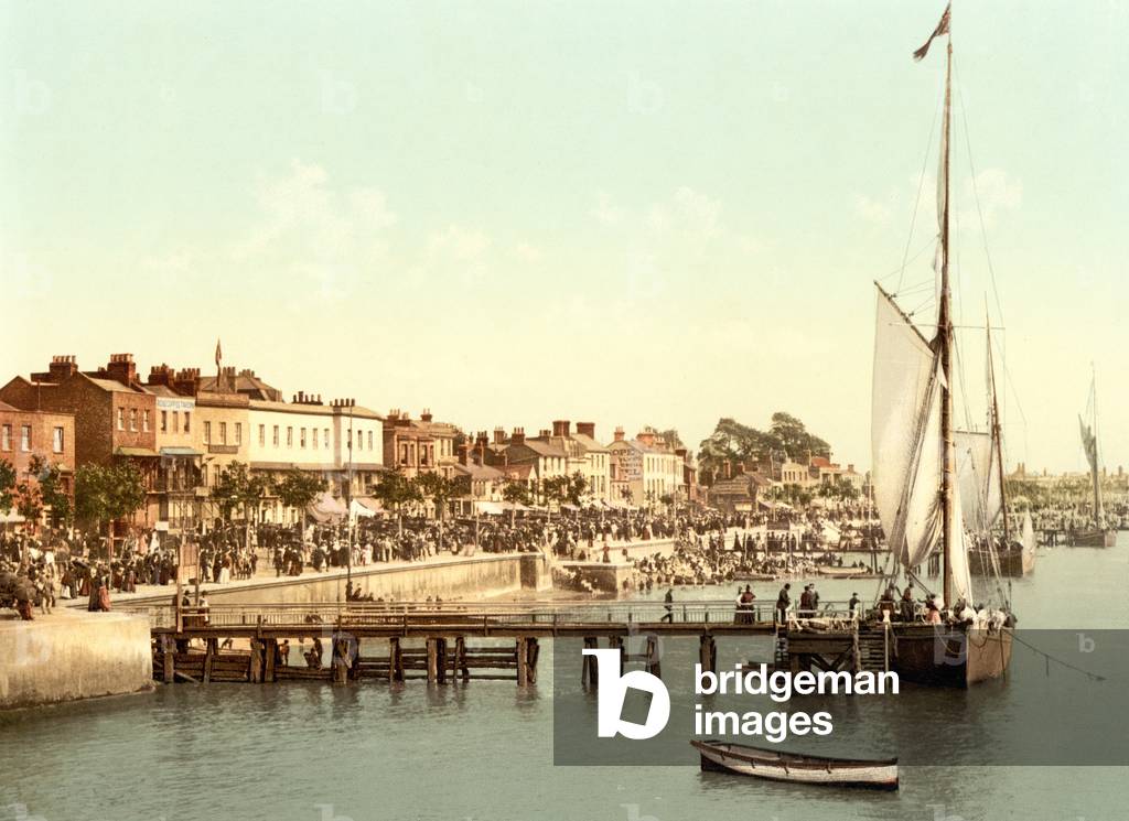 The Cart Parade, Southend (hand-coloured photo)