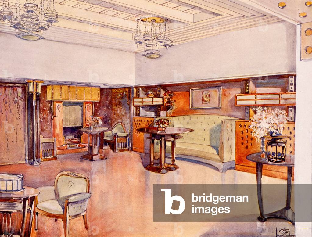 Living Room, 1905 (w/c on paper)