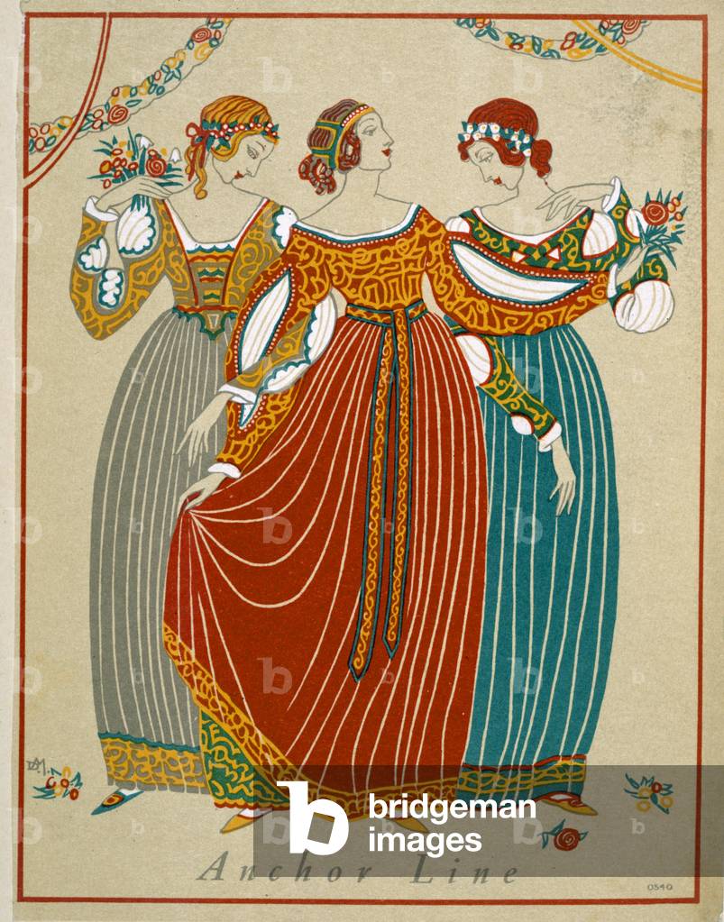 Advertisement for the 'Anchor Line' steamship company (colour litho)