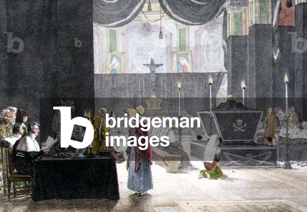 The Octave, engraved by Villain (colour engraving)