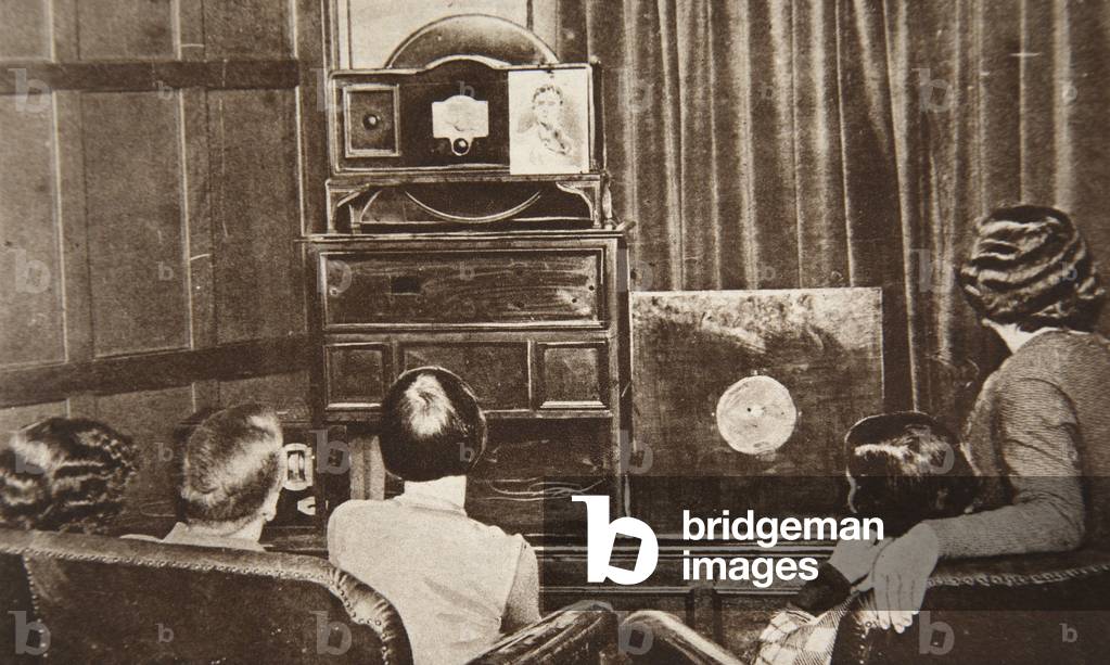 Television, developed by John L. Baird, was successfully broadcast (both sight and sound) in 1930 (b/w photo)