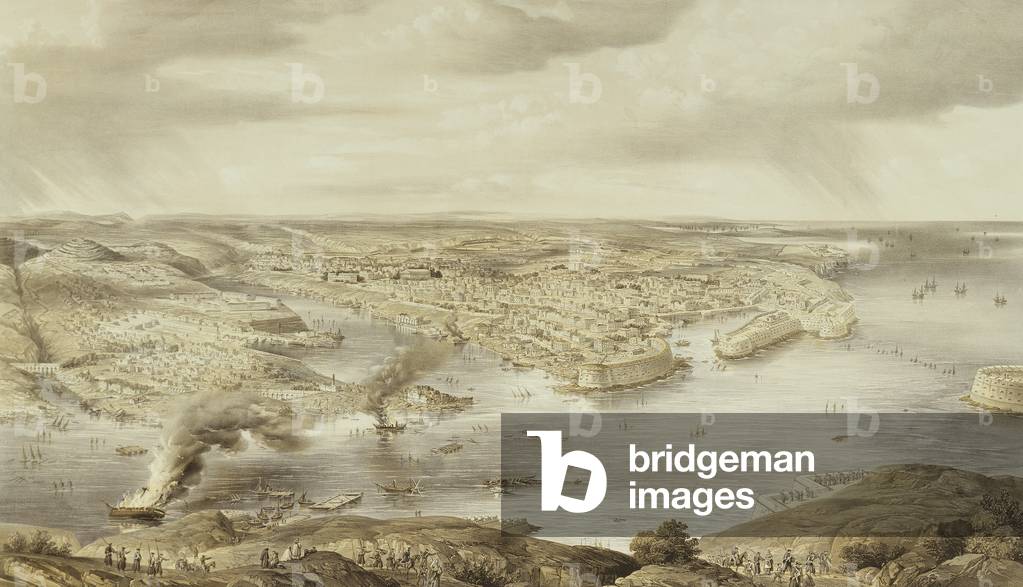 The Blood Stained Ruins of Sebastopol, September 10th 1855, engraved by Day & Son, published 1857 (colour litho)