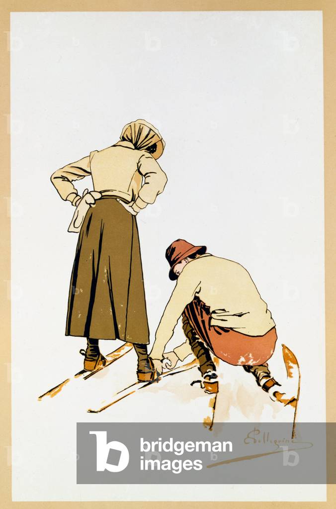 Illustration of Ski Apparel (colour litho)