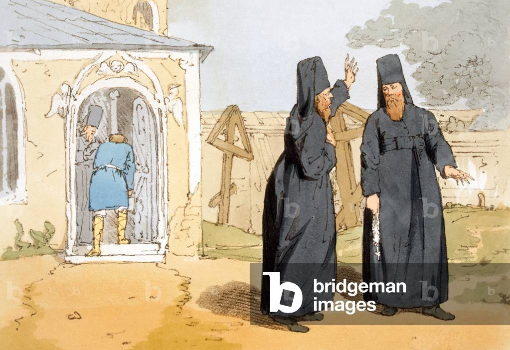 Monks, c.1804 (colour litho)