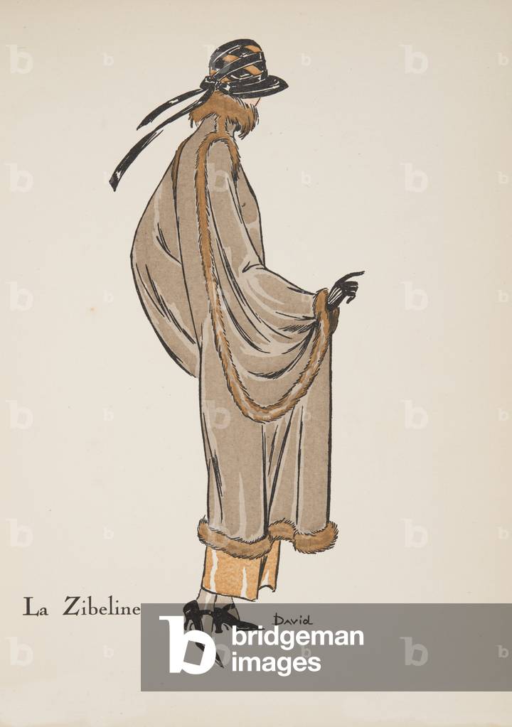 La Zibeline, from a Collection of Fashion Plates, 1922 (pochoir print)
