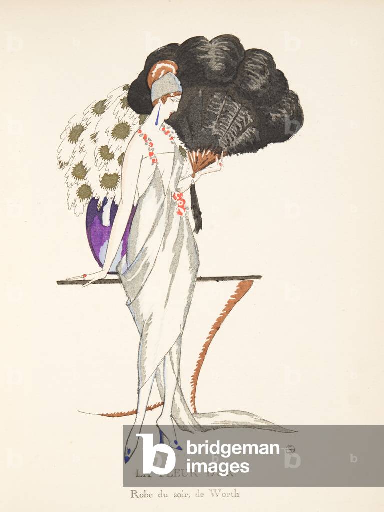 La Fleur d'Or, from a Collection of Fashion Plates, 1920 (pochoir print)