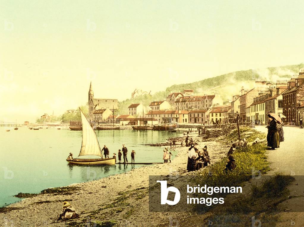 Kyles of Bute Bannatyne (hand-coloured photo)