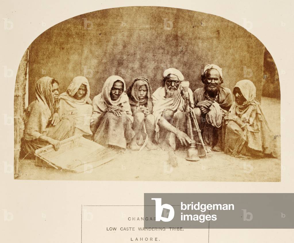 Changars, Low Caste Wandering Tribe, Lahore, from 'The People of India', by J. Forbes Watson, published 1868 (albumen print)