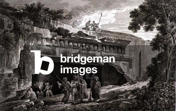 The Sepulchral Monument of the Kings of Judah, plate 25 from Volume III of a 'Voyage Pittoresque', engraved by Tillard, 1799 (engraving)