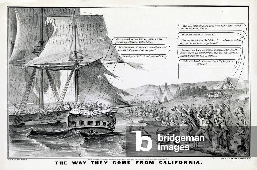 The Way they come from California, pub. 1849 (litho)