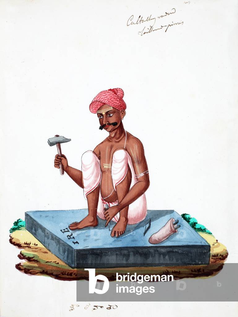 Stonemason (w/c on paper)