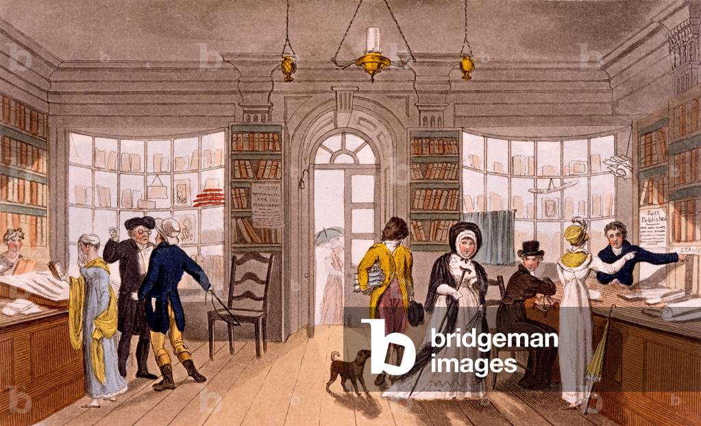 Lending Library, 1813 (engraving)
