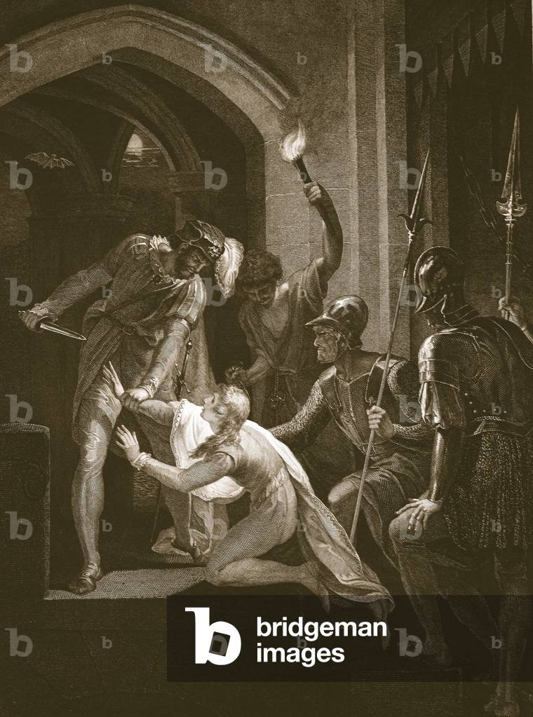 Morte di Arthur, inciso da J. Fittler, illustrazione da David Hume 'The History of England ', pub. di R. Bowye