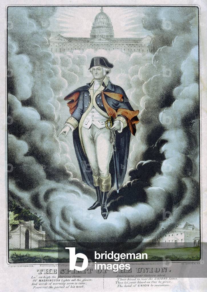 The Spirit of the Union, pub. 1860 (colour litho)