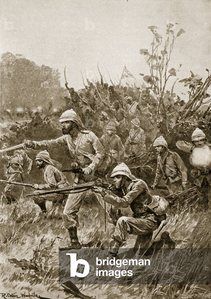 Advance of the British Force in the Ashanti Campaign, 1873 (litho)