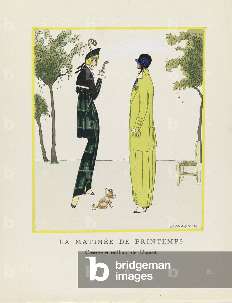 La Matinée de Printemps, pub. 1914 (pochoir print)