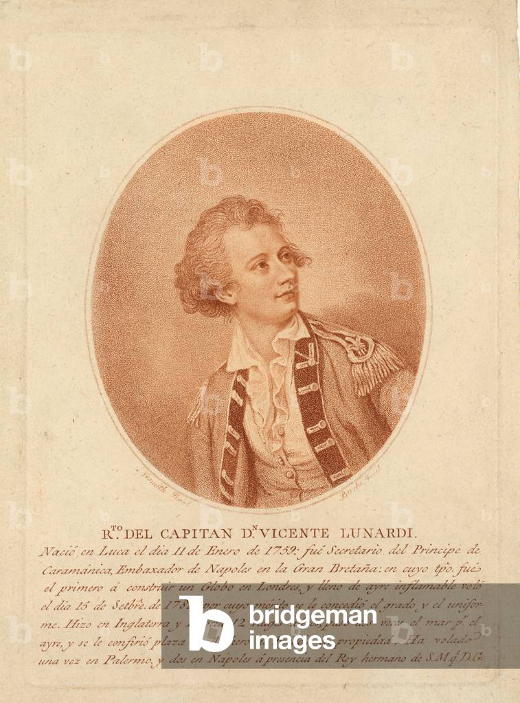 Vincente Lunardi, c.1786-1800 (stipple engraving)