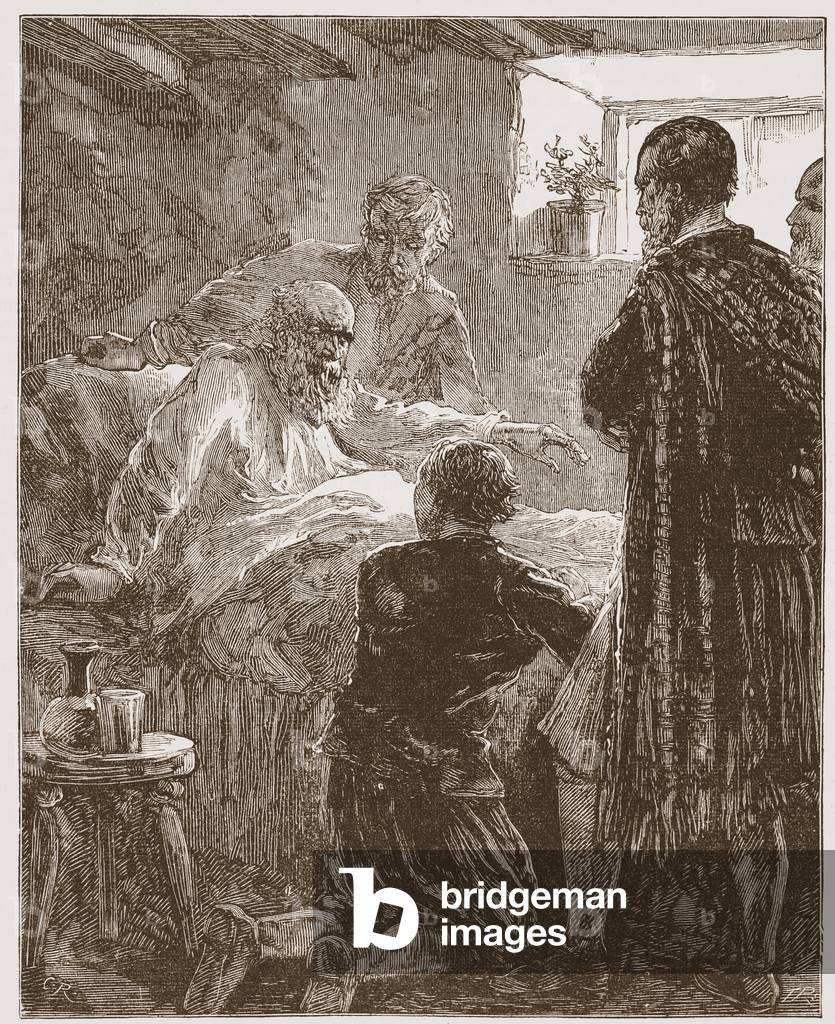 The Old Covenanter's Last Sermon, illustration from 'The History of Protestantism' by James Aitken Wylie (1808-1890), pub. 1878 (engraving)