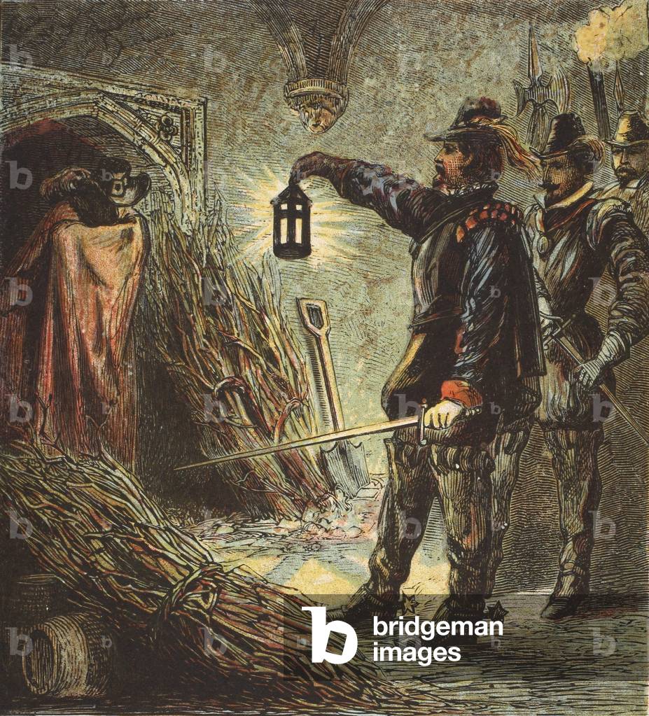 The Capture of Guy Fawkes, pub. 1890 (colour lithograph)