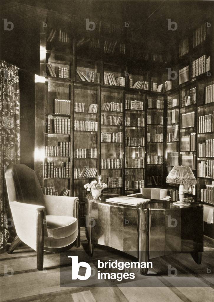 Study with Desk, 1925 (b/w photo)