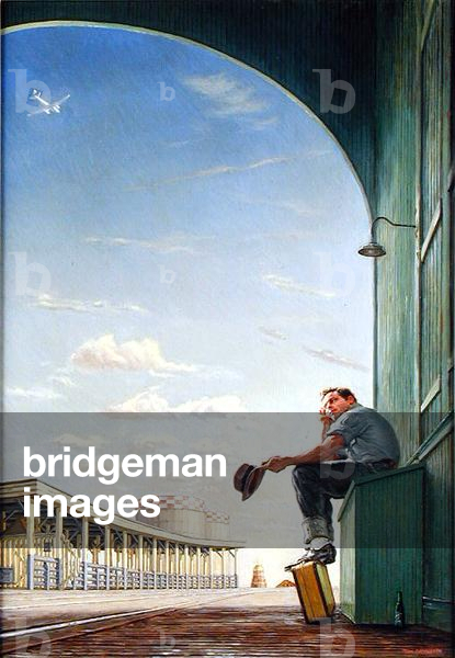 Man at a Railroad Station, 1996 (oil on canvas)
