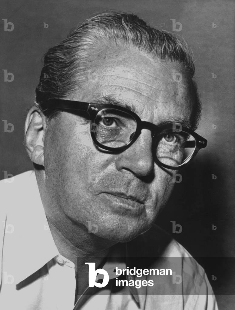 writer, critic and president PEN (1962-1964) Bruno E. Werner (b/w photo)