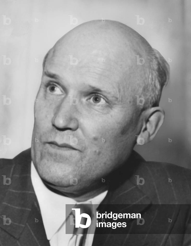 The Swiss composer Willy Burkhard (1900-1955) (b/w photo)