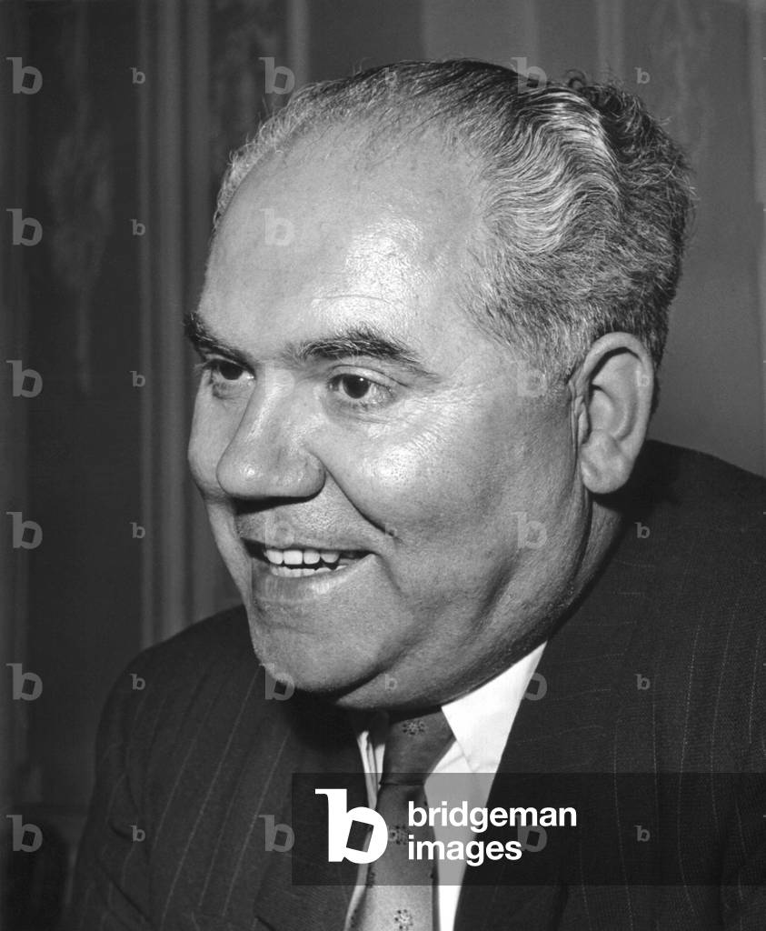 Politician Franz Neumann (1904-1974) (b/w photo)