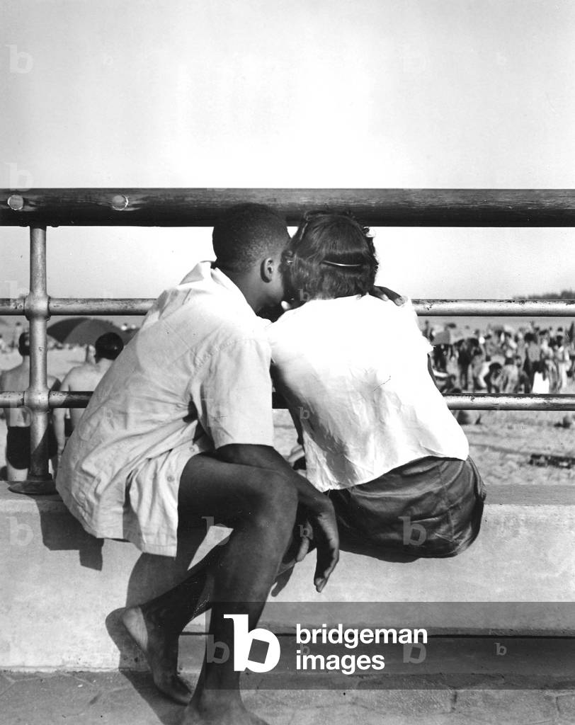 Couple at Beach, New York 1945