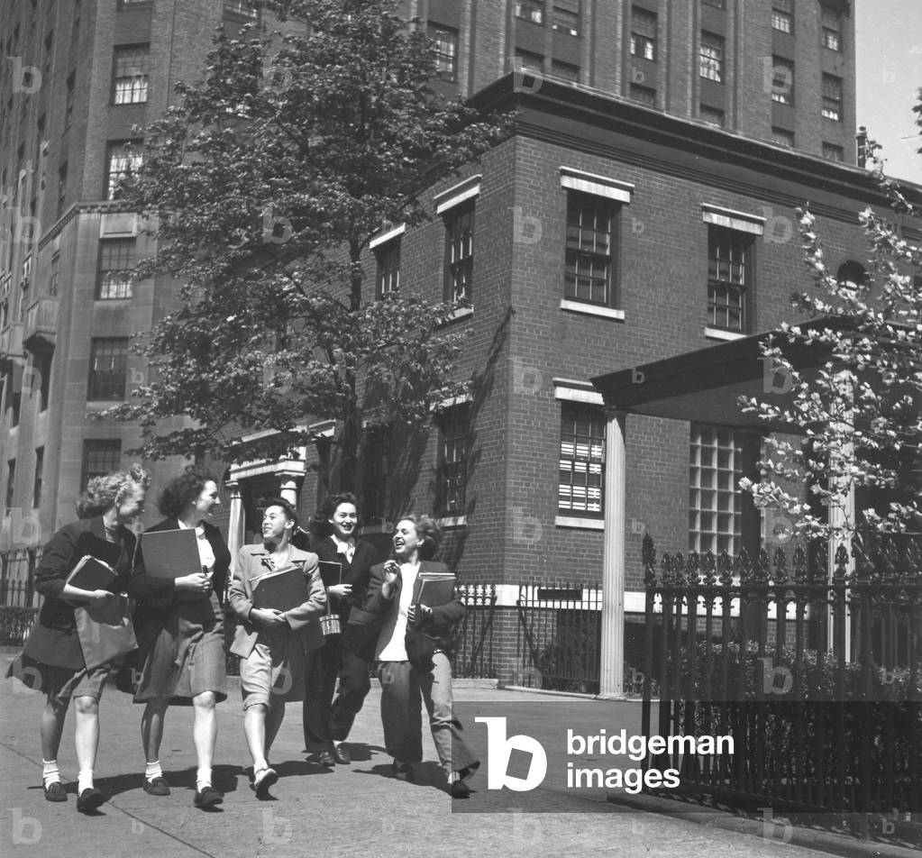 Schoolgirls, New York 1949