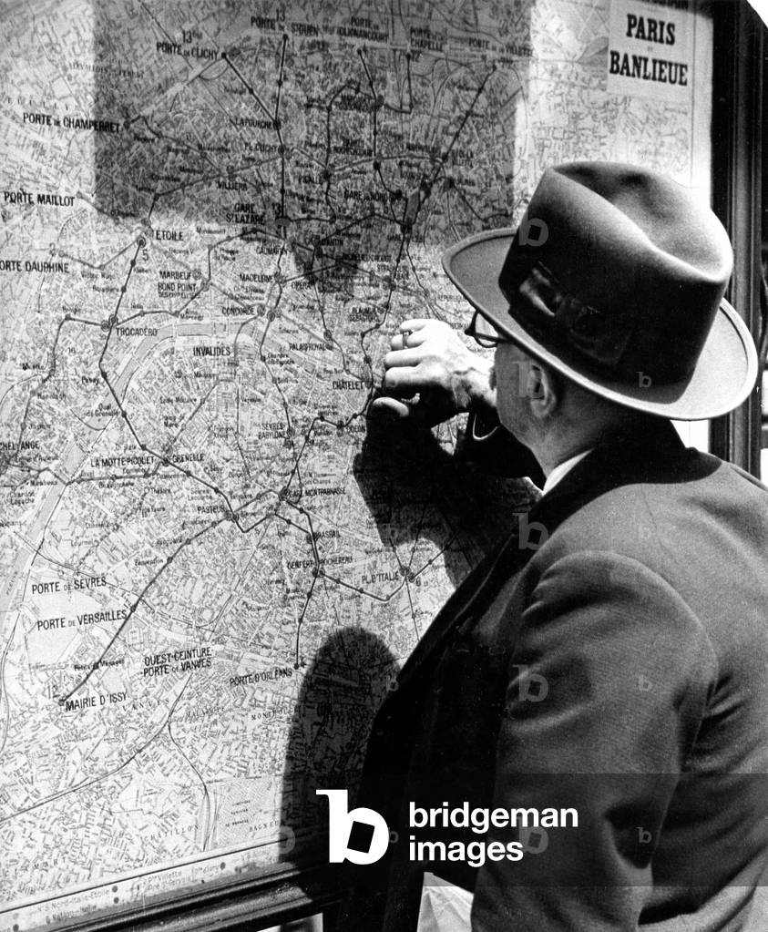 Subway Map, Paris 1935 (photo)