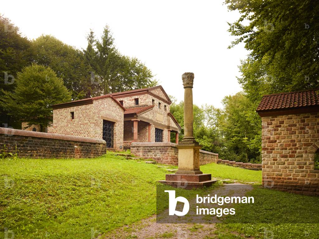 Reconstructed Roman temple of Mercury, Epona and Apollo, Tawern, Konz, Germany (photo)