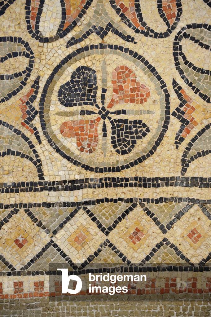 Ground mosaic from the Justinian Basilica (mosaic)