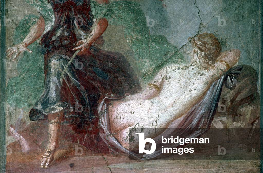 Image of The Sleeping Ariadne (fresco) (detail of 270409) by Roman