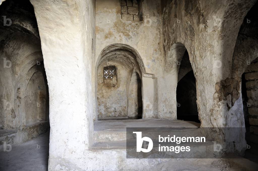 Interior of the Yafran synagogue, Nafusa mountains, Libya (photo)