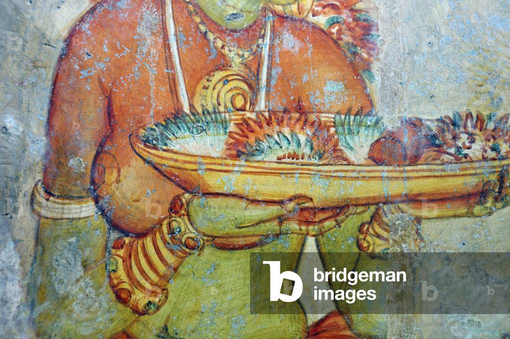 The Cloud Damsels, from the Rock Fortress, 473-91 (fresco) (detail)