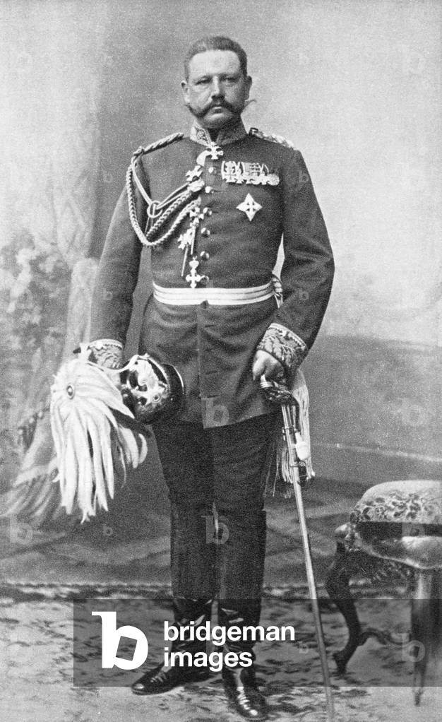 Paul von Hindenburg, Koblenz, 1897 (b/w photo)