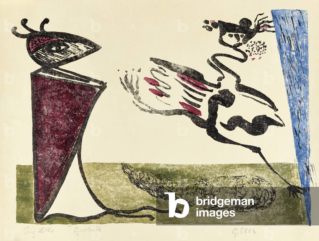Grotesque, 1951 (colour litho) 