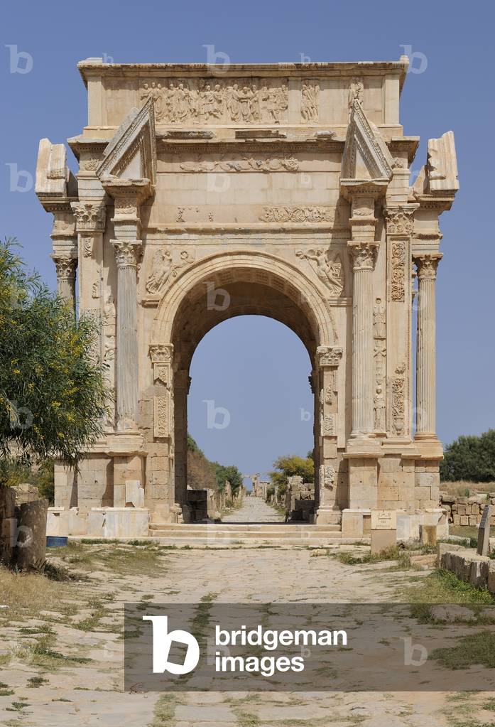 Arch of Septimius Severus, Leptis Magna, Libya (photo)