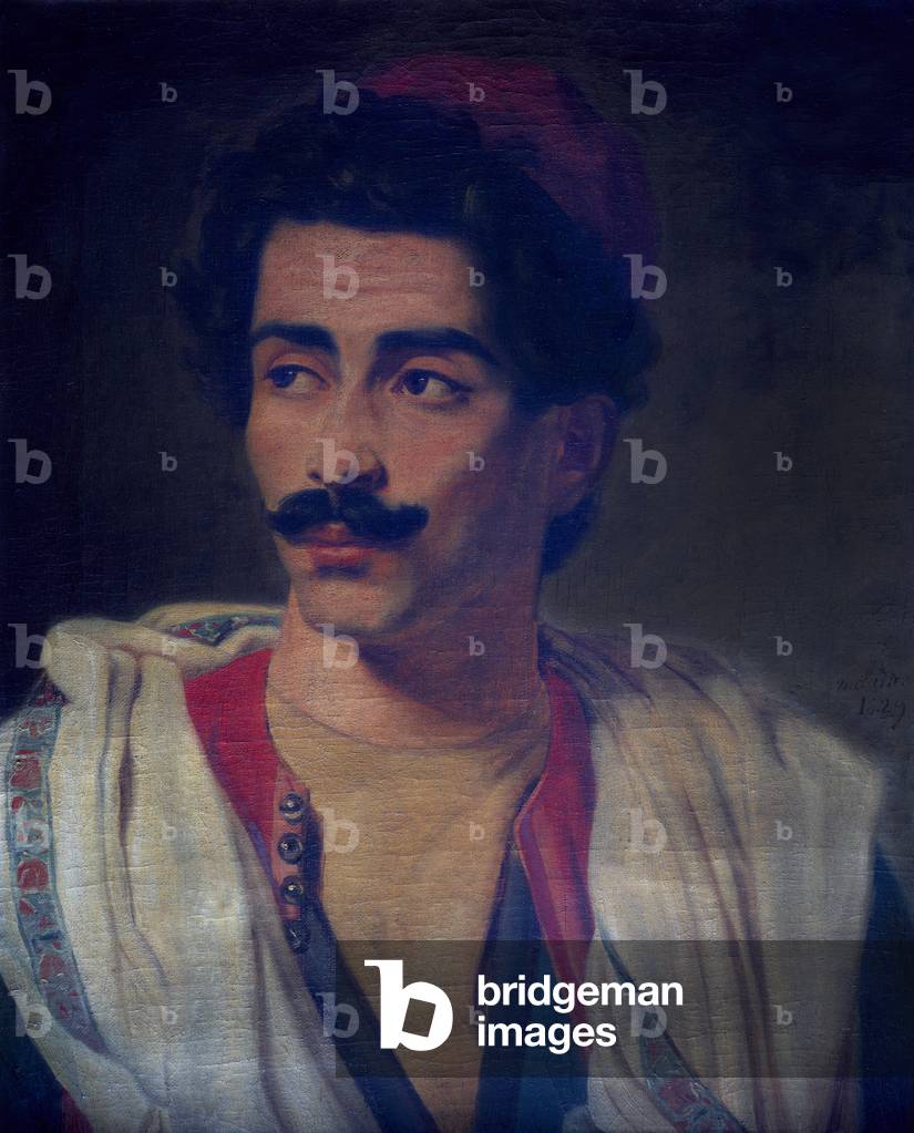 Portrait of a young man, probably French in oriental/ottoman clothes, 1829 (oil on canvas)