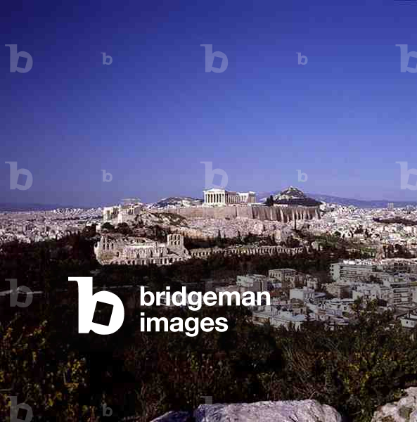 View of the Acropolis, 5th century BC (photo)