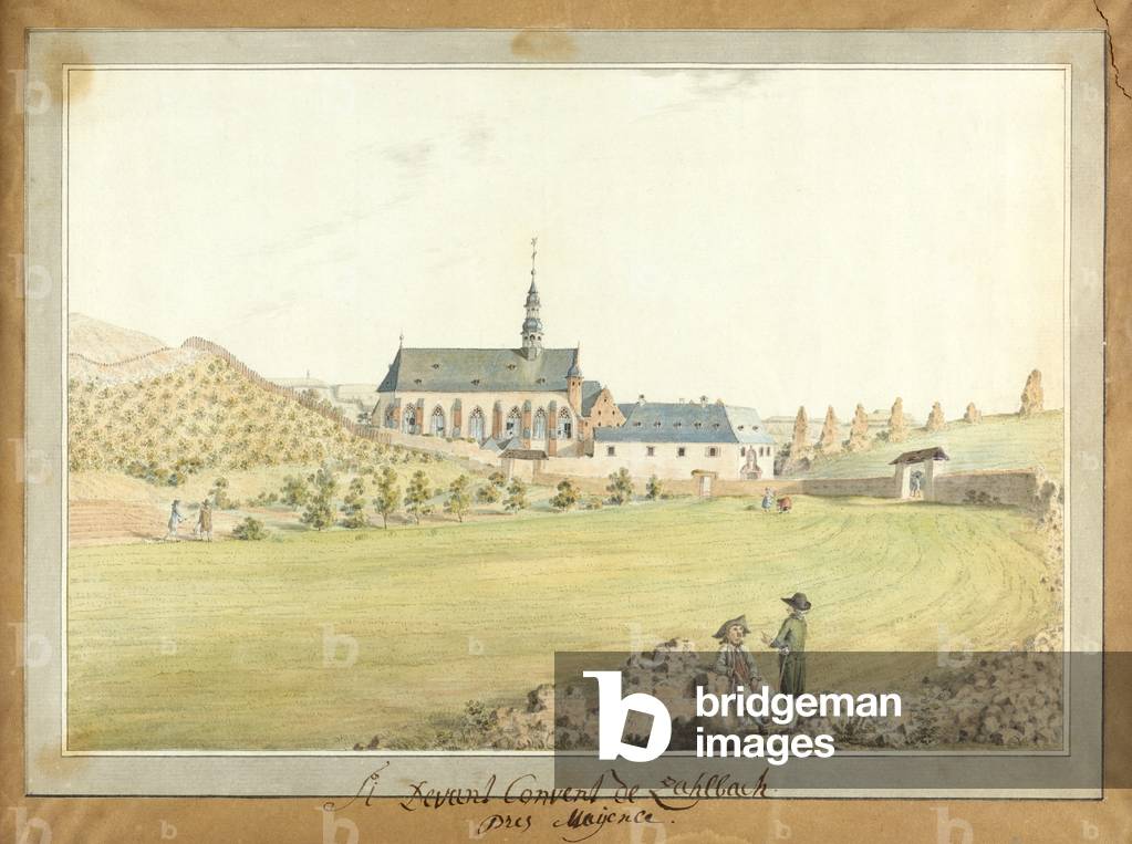 View of Dalheimer monastery, 1780 (w/c on paper)