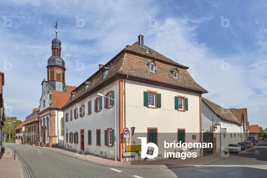 Former administration office of the count of Wartenberg (built 1726), Mettenheim (colour photo)