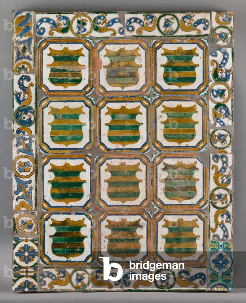 Tiles, second half 16th century (glazed earthenware)