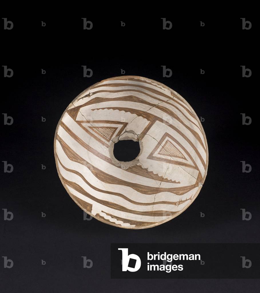 Bowl with Painted Motifs, c.880-980 (ceramic with pigment)