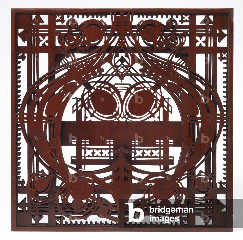 Ornamental Panel, from the Women's Lounge and Writing Room, Schlesinger and Mayer Building, Chicago, Illinois, 1899 (mahogany)