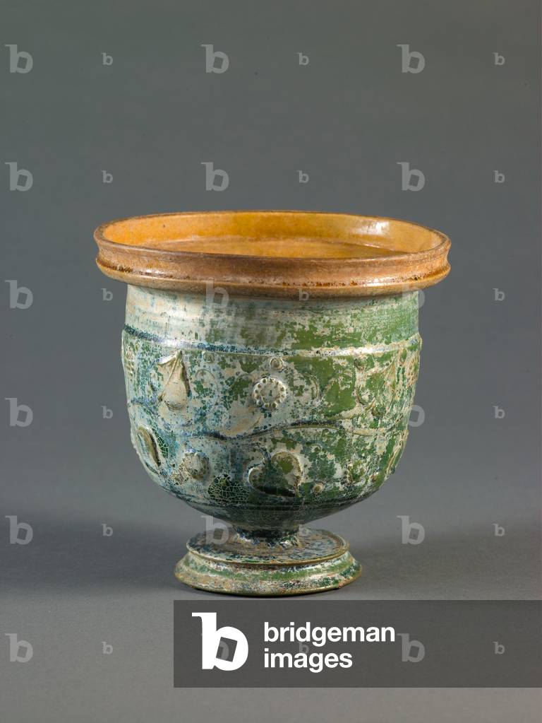Footed Cup, C1st BC- C1st AD (lead-glazed ceramic)