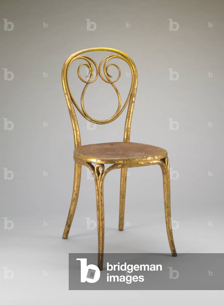 Chair (Model No. 13), 1861-62 (gilded beech with cane)
