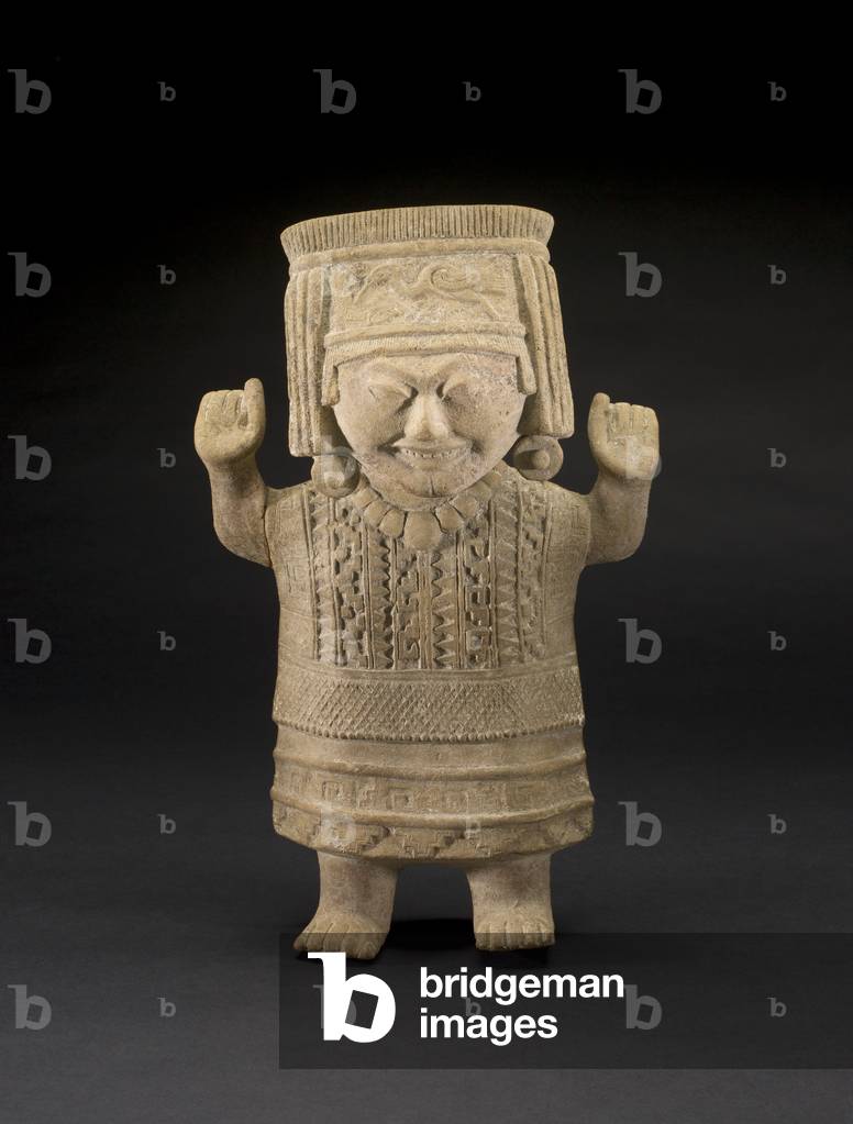 Standing Female Figure, Late Classic period, c.750-900 (ceramic)